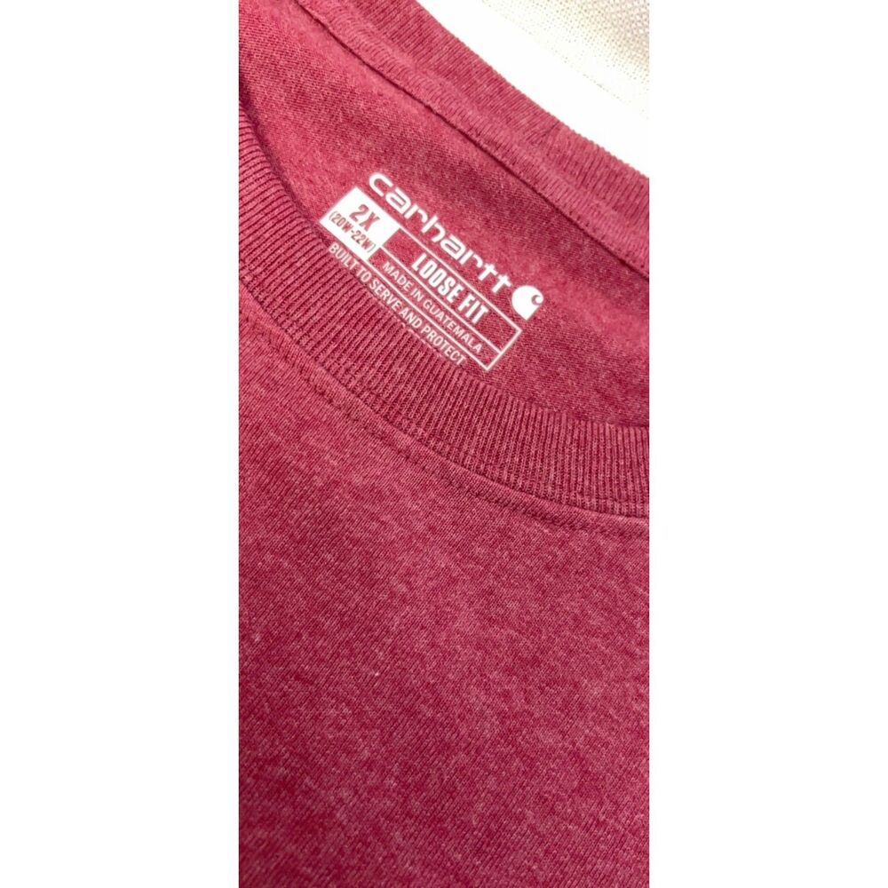 Carhartt Loose Fit men's t-shirt in terra cotta heather. Size 2X. - Picture 6 of 7